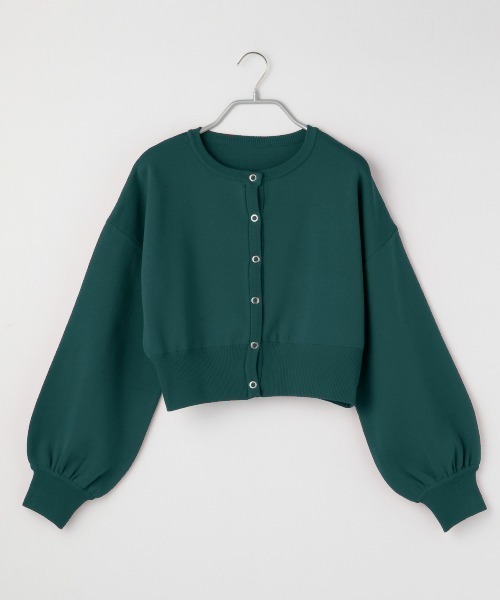 Heather(ヘザー)の「2WAYスナップボタンニットカーディガン 217856(カーディガン/ボレロ・レディース・アイボリー/レッド/ブラック/グレー/グリーン・FREE)」の4枚目の写真