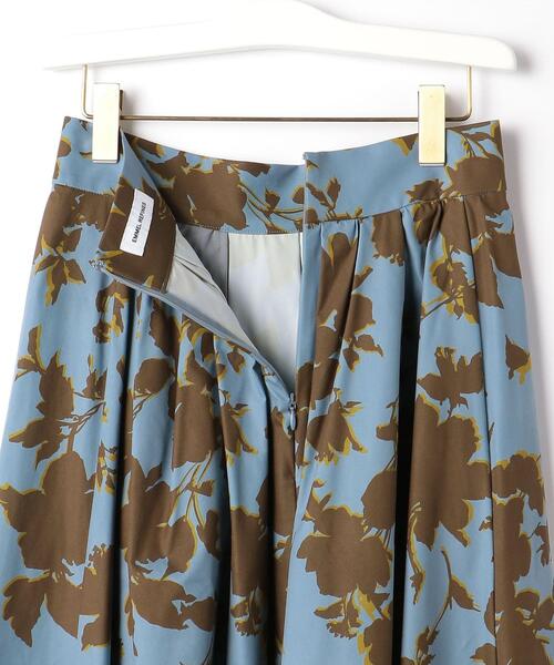 EMMEL REFINES（エメルリファインズ）の「＜EMMEL REFINES（エメル リファインズ）＞EM タフタ プリント ボリュームスカート －ウォッシャブル－（スカート・レディース・ライトブルー/コバルトブルー・S/M/XS）」の11枚目の写真