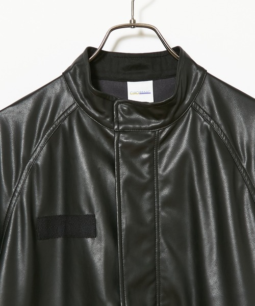 CIAOPANIC（チャオパニック）の「■シンセティックレザーM-65モッズコート（その他アウター・レディース・ブラック/オリーブ・FREE）」の17枚目の写真