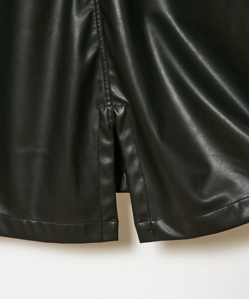 CIAOPANIC（チャオパニック）の「■シンセティックレザーM-65モッズコート（その他アウター・レディース・ブラック/オリーブ・FREE）」の6枚目の写真