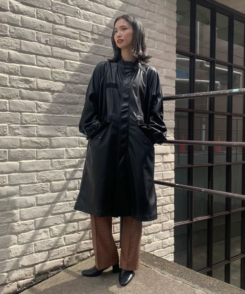 CIAOPANIC（チャオパニック）の「■シンセティックレザーM-65モッズコート（その他アウター・レディース・ブラック/オリーブ・FREE）」の21枚目の写真