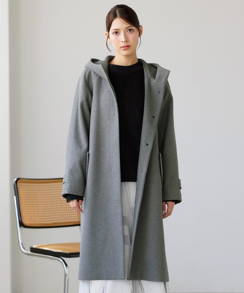 Filomo]フード付きロングコート洗える（その他アウター）｜Filomo