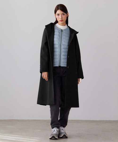 フード付きコート Filomo]フード付きロングコート洗える（その他アウター）｜Filomo