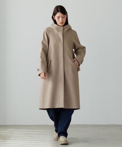 Filomo]フード付きロングコート洗える（その他アウター）｜Filomo