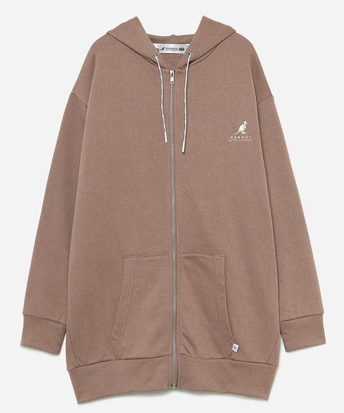 KANGOL EXTRA COMFORT(カンゴールエクストラコンフォート)の「【KANGOL EXTRA COMFORT(カンゴール エクストラ コンフォート)】《WEB限定》ロゴ刺繍 オーバーサイズ ZIPパーカー(パーカー・レディース・グレー/ブラック/オフホワイト/ブルーグレー・M/L/LL)」の11枚目の写真