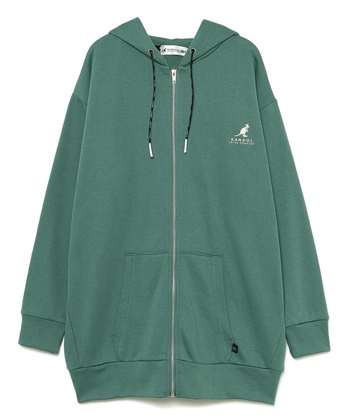 KANGOL EXTRA COMFORT(カンゴールエクストラコンフォート)の「【KANGOL EXTRA COMFORT(カンゴール エクストラ コンフォート)】《WEB限定》ロゴ刺繍 オーバーサイズ ZIPパーカー(パーカー・レディース・グレー/ブラック/オフホワイト/ブルーグレー・M/L/LL)」の12枚目の写真
