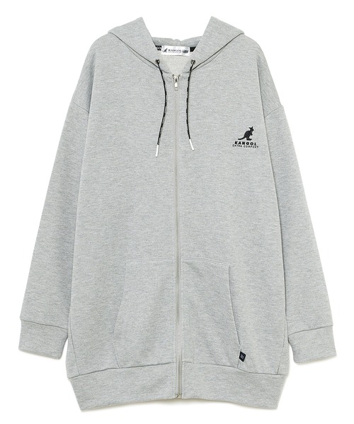 KANGOL EXTRA COMFORT(カンゴールエクストラコンフォート)の「【KANGOL EXTRA COMFORT(カンゴール エクストラ コンフォート)】《WEB限定》ロゴ刺繍 オーバーサイズ ZIPパーカー(パーカー・レディース・グレー/ブラック/オフホワイト/ブルーグレー・M/L/LL)」の13枚目の写真