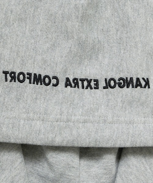 KANGOL EXTRA COMFORT(カンゴールエクストラコンフォート)の「【KANGOL EXTRA COMFORT(カンゴール エクストラ コンフォート)】《WEB限定》ロゴ刺繍 オーバーサイズ ZIPパーカー(パーカー・レディース・グレー/ブラック/オフホワイト/ブルーグレー・M/L/LL)」の19枚目の写真