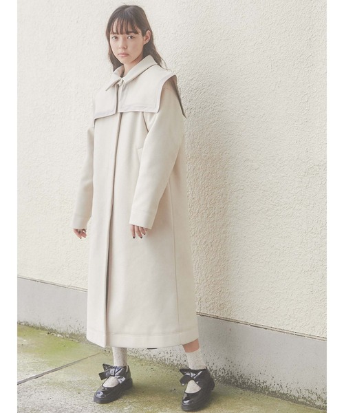 merry jenny（メリージェニー）の「サテンコンビセーラーcollar（付け襟・レディース・アイボリー/ブラック/ネイビー・FREE）」の21枚目の写真