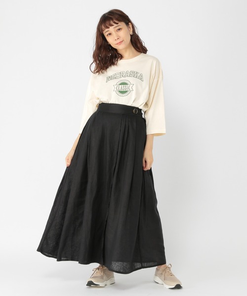 studio CLIP（スタディオクリップ）の「YOHさんコラボロゴプルオーバー（Tシャツ/カットソー・レディース・アイボリー/チャコール/カーキ/ブラウン・FREE）」の19枚目の写真