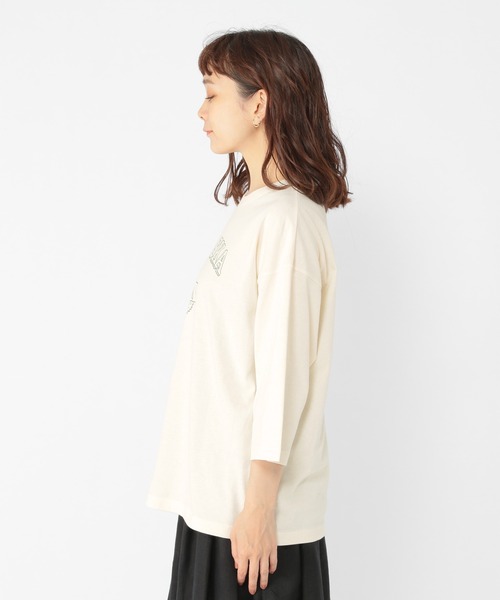 studio CLIP（スタディオクリップ）の「YOHさんコラボロゴプルオーバー（Tシャツ/カットソー・レディース・アイボリー/チャコール/カーキ/ブラウン・FREE）」の13枚目の写真