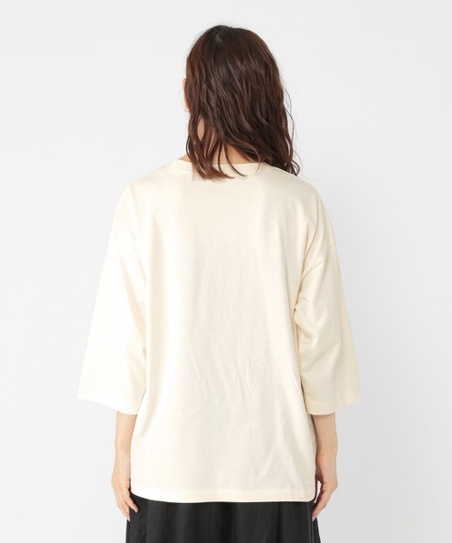 studio CLIP（スタディオクリップ）の「YOHさんコラボロゴプルオーバー（Tシャツ/カットソー・レディース・アイボリー/チャコール/カーキ/ブラウン・FREE）」の9枚目の写真