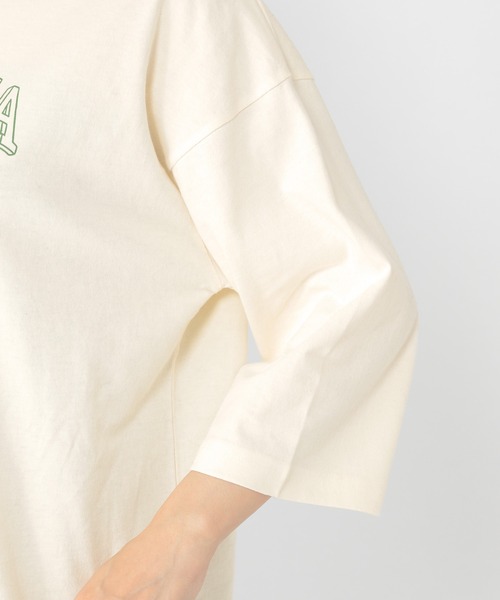 studio CLIP（スタディオクリップ）の「YOHさんコラボロゴプルオーバー（Tシャツ/カットソー・レディース・アイボリー/チャコール/カーキ/ブラウン・FREE）」の8枚目の写真