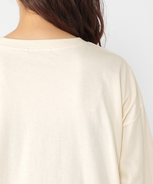 studio CLIP（スタディオクリップ）の「YOHさんコラボロゴプルオーバー（Tシャツ/カットソー・レディース・アイボリー/チャコール/カーキ/ブラウン・FREE）」の18枚目の写真