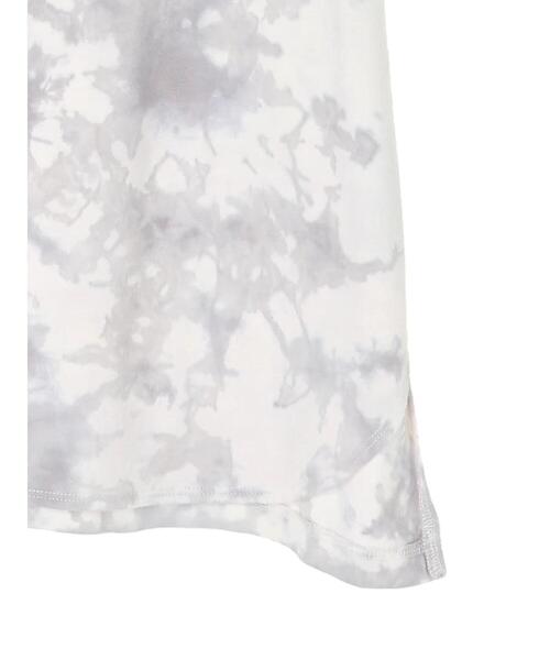 AMERICAN HOLIC（アメリカンホリック）の「タイダイ染め裾ラウンド5分袖カットチュニック（Tシャツ/カットソー・レディース・グレー・L/M）」の17枚目の写真