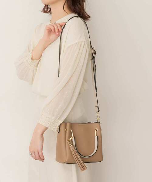 RODE SKO(ロデスコ)の「プチ2WAYトートバッグ(トートバッグ・レディース・ブラック/グレー系その他/アイボリー/ベージュ/パープル系その他/キャメル/グレー・ONE)」の10枚目の写真