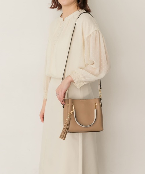 RODE SKO(ロデスコ)の「プチ2WAYトートバッグ(トートバッグ・レディース・ブラック/グレー系その他/アイボリー/ベージュ/パープル系その他/キャメル/グレー・ONE)」の8枚目の写真