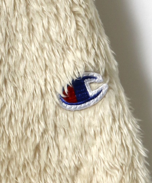 Champion(チャンピオン)の「Champion(チャンピオン)シャギーボアフリース ジップアップパーカー レディース/ボアブルゾン(ブルゾン・レディース・ホワイト/ブラック/ベージュ/ネイビー/ブラウン/モカ・M/L)」の19枚目の写真
