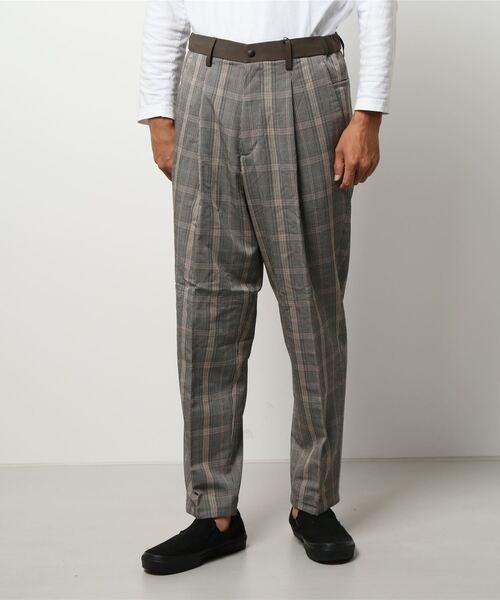 JUNRED（ジュンレッド）の「バイシクルワンタックイージーパンツ（その他パンツ・メンズ・ブラック/ダークブラウン/グリーン/イエロー系その他3/ベージュ・LL/M/L）」の3枚目の写真