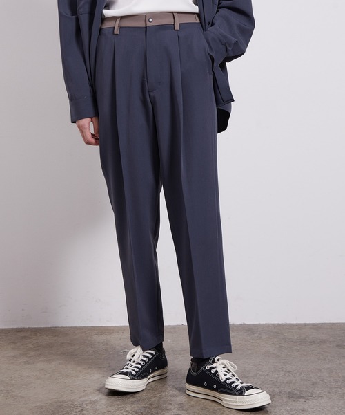 JUNRED（ジュンレッド）の「バイシクルワンタックイージーパンツ（その他パンツ・メンズ・ブラック/ダークブラウン/グリーン/イエロー系その他3/ベージュ・LL/M/L）」の4枚目の写真