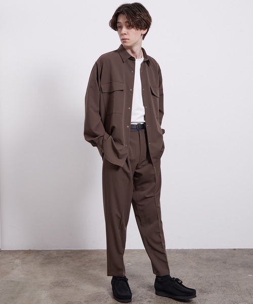 JUNRED（ジュンレッド）の「バイシクルワンタックイージーパンツ（その他パンツ・メンズ・ブラック/ダークブラウン/グリーン/イエロー系その他3/ベージュ・LL/M/L）」の18枚目の写真