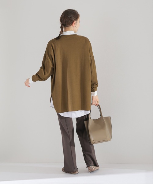 JOURNAL STANDARD relume（ジャーナルスタンダード　レリューム）の「TCワッフルオーバーサイズロングスリーブTシャツ◆（Tシャツ/カットソー・レディース・チャコールグレー/ベージュ系その他/オートミール・FREE）」の8枚目の写真