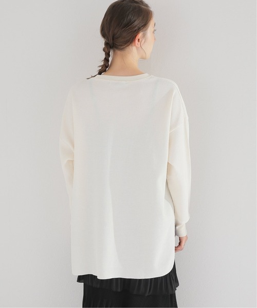 JOURNAL STANDARD relume（ジャーナルスタンダード　レリューム）の「TCワッフルオーバーサイズロングスリーブTシャツ◆（Tシャツ/カットソー・レディース・チャコールグレー/ベージュ系その他/オートミール・FREE）」の11枚目の写真