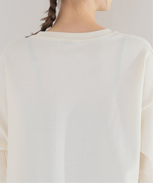 JOURNAL STANDARD relume（ジャーナルスタンダード　レリューム）の「TCワッフルオーバーサイズロングスリーブTシャツ◆（Tシャツ/カットソー・レディース・チャコールグレー/ベージュ系その他/オートミール・FREE）」の18枚目の写真