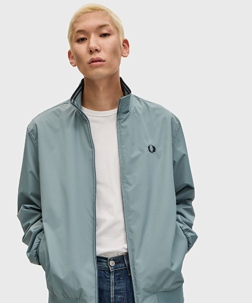 FRED PERRY ブレンサムナイロンジャケット ジップアップ S FRED PERRY フレッドペリー ブレンサムジャケット｜BORN FREE ONLINE SHOP