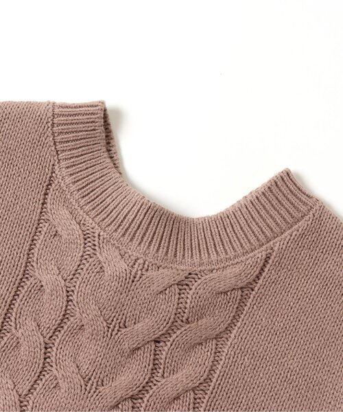 apres les cours（アプレレクール）の「レースアップニットベスト（ニット/セーター・キッズ・ピンク/ベージュ・120/140/100）」の14枚目の写真