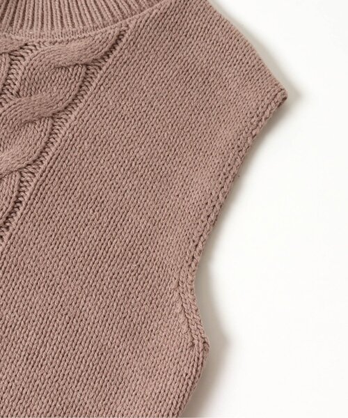 apres les cours（アプレレクール）の「レースアップニットベスト（ニット/セーター・キッズ・ピンク/ベージュ・120/140/100）」の16枚目の写真