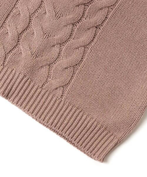 apres les cours（アプレレクール）の「レースアップニットベスト（ニット/セーター・キッズ・ピンク/ベージュ・120/140/100）」の17枚目の写真