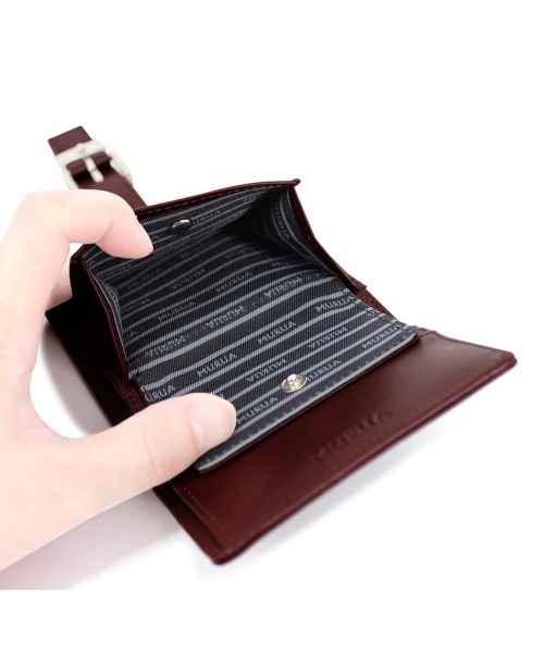 MURUA(ムルーア)の「MURUA (ムルーア) 二つ折り財布 MR-W1033 BUCKLE(財布・レディース・ブラック/ブラウン・FREE)」の9枚目の写真