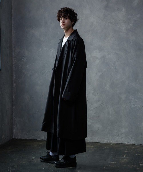 KUUUPY(クーピー)の「Over Double Chester Coat / オーバーダブルチェスターコート(チェスターコート・メンズ・ブラック/モカ・SMALL/MEDIUM/LARGE)」の14枚目の写真