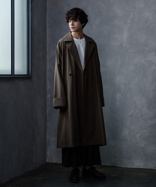 KUUUPY(クーピー)の「Over Double Chester Coat / オーバーダブルチェスターコート(チェスターコート・メンズ・ブラック/モカ・SMALL/MEDIUM/LARGE)」の7枚目の写真