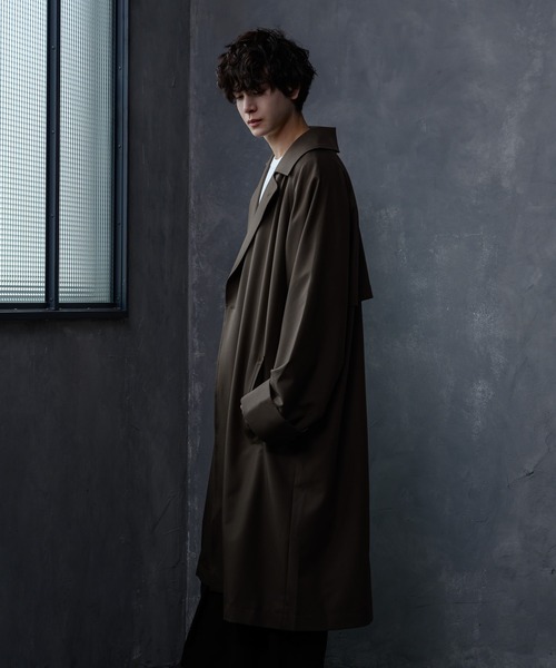 KUUUPY(クーピー)の「Over Double Chester Coat / オーバーダブルチェスターコート(チェスターコート・メンズ・ブラック/モカ・SMALL/MEDIUM/LARGE)」の21枚目の写真