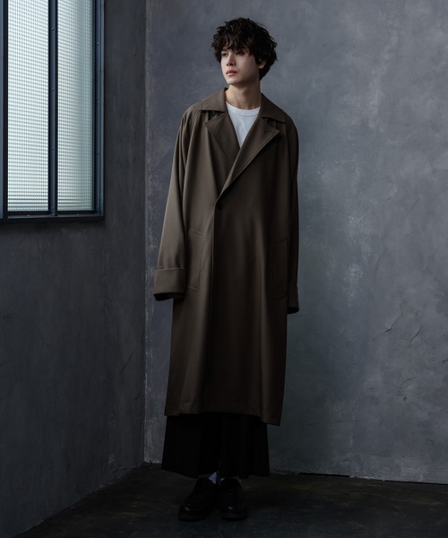 KUUUPY(クーピー)の「Over Double Chester Coat / オーバーダブルチェスターコート(チェスターコート・メンズ・ブラック/モカ・SMALL/MEDIUM/LARGE)」の16枚目の写真