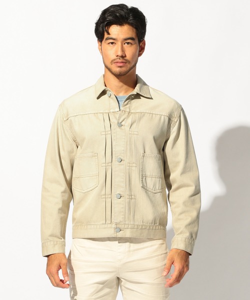 BAYFLOW（ベイフロー）の「【Just Sound Good】デニムジャケット（デニムジャケット・メンズ・ベージュ・MEDIUM）」の5枚目の写真