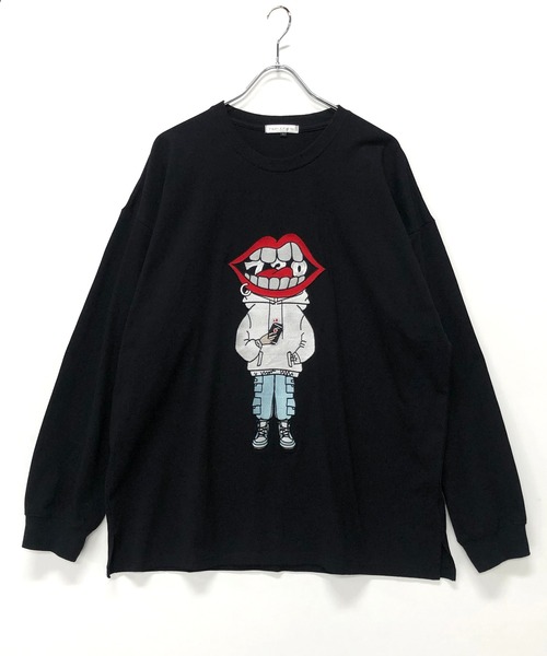 ADMIX/ATELIER SAB MEN(アドミックスアトリエサブメン)の「【RE730 なみおくん コレクション】なみおくん フロント刺繍 空紡糸天竺 オーバーサイズ ロングTシャツ(Tシャツ/カットソー・メンズ・ホワイト/ブラック・48/50/52)」の13枚目の写真