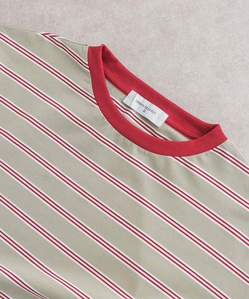 UR Lab.(アーバンリサーチラボ)の「マルチボーダーTシャツ(Tシャツ/カットソー・メンズ・ホワイト/ブルー系その他/グリーン・MEDIUM/LARGE)」の21枚目の写真