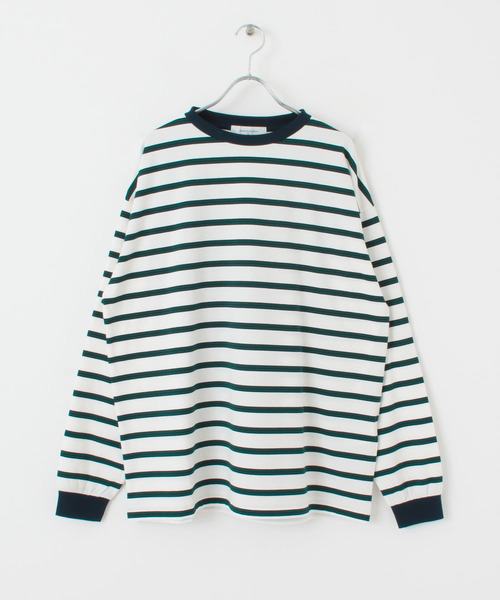 UR Lab.(アーバンリサーチラボ)の「マルチボーダーTシャツ(Tシャツ/カットソー・メンズ・ホワイト/ブルー系その他/グリーン・MEDIUM/LARGE)」の13枚目の写真