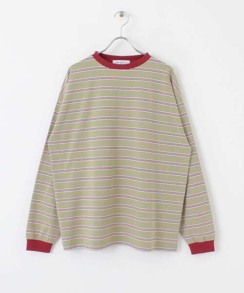 UR Lab.(アーバンリサーチラボ)の「マルチボーダーTシャツ(Tシャツ/カットソー・メンズ・ホワイト/ブルー系その他/グリーン・MEDIUM/LARGE)」の10枚目の写真