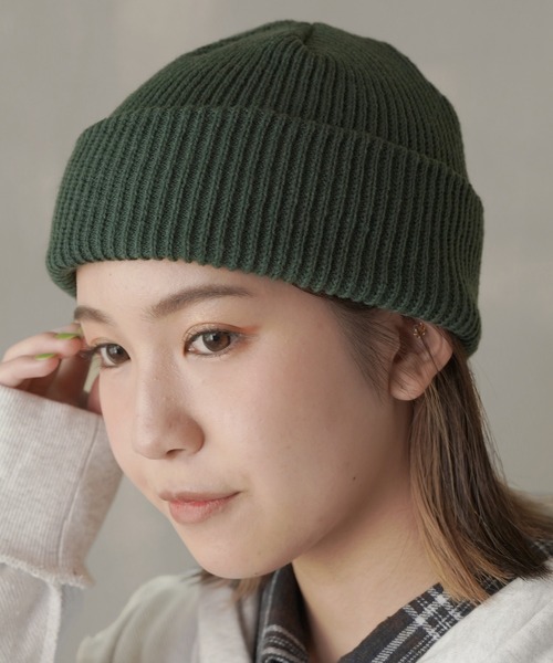 SPINNS(スピンズ)の「ニットキャップ(ニットキャップ/ビーニー・レディース・アイボリー/グリーン/ブラック/ベージュ・ONESIZE)」の4枚目の写真