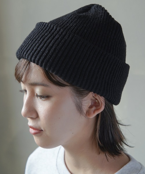 SPINNS(スピンズ)の「ニットキャップ(ニットキャップ/ビーニー・レディース・アイボリー/グリーン/ブラック/ベージュ・ONESIZE)」の6枚目の写真