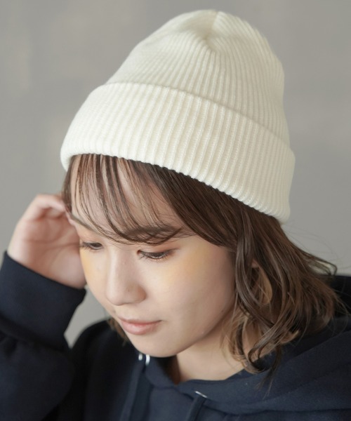 SPINNS(スピンズ)の「ニットキャップ(ニットキャップ/ビーニー・レディース・アイボリー/グリーン/ブラック/ベージュ・ONESIZE)」の8枚目の写真