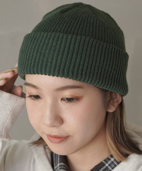 SPINNS(スピンズ)の「ニットキャップ(ニットキャップ/ビーニー・レディース・アイボリー/グリーン/ブラック/ベージュ・ONESIZE)」の11枚目の写真