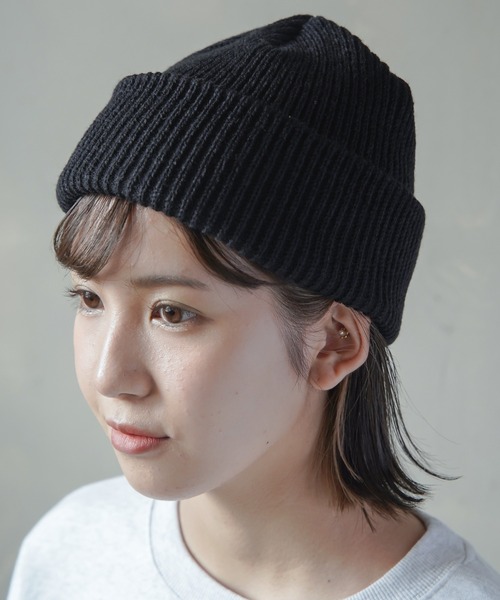 SPINNS(スピンズ)の「ニットキャップ(ニットキャップ/ビーニー・レディース・アイボリー/グリーン/ブラック/ベージュ・ONESIZE)」の9枚目の写真