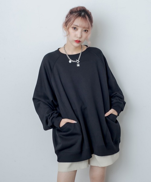 RASVOA（ラスボア）の「フェイクレザーワイドショートパンツ（その他パンツ・レディース・ブラック/アイボリー・FREE）」の15枚目の写真