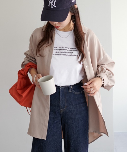 DISCOAT（ディスコート）の「【WEB限定】BIGシャツ（シャツ/ブラウス・レディース・ホワイト/ブラック/グレー/イエロー・FREE）」の3枚目の写真