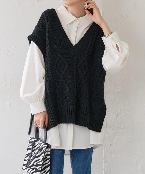 DISCOAT（ディスコート）の「【WEB限定】BIGシャツ（シャツ/ブラウス・レディース・ホワイト/ブラック/グレー/イエロー・FREE）」の9枚目の写真